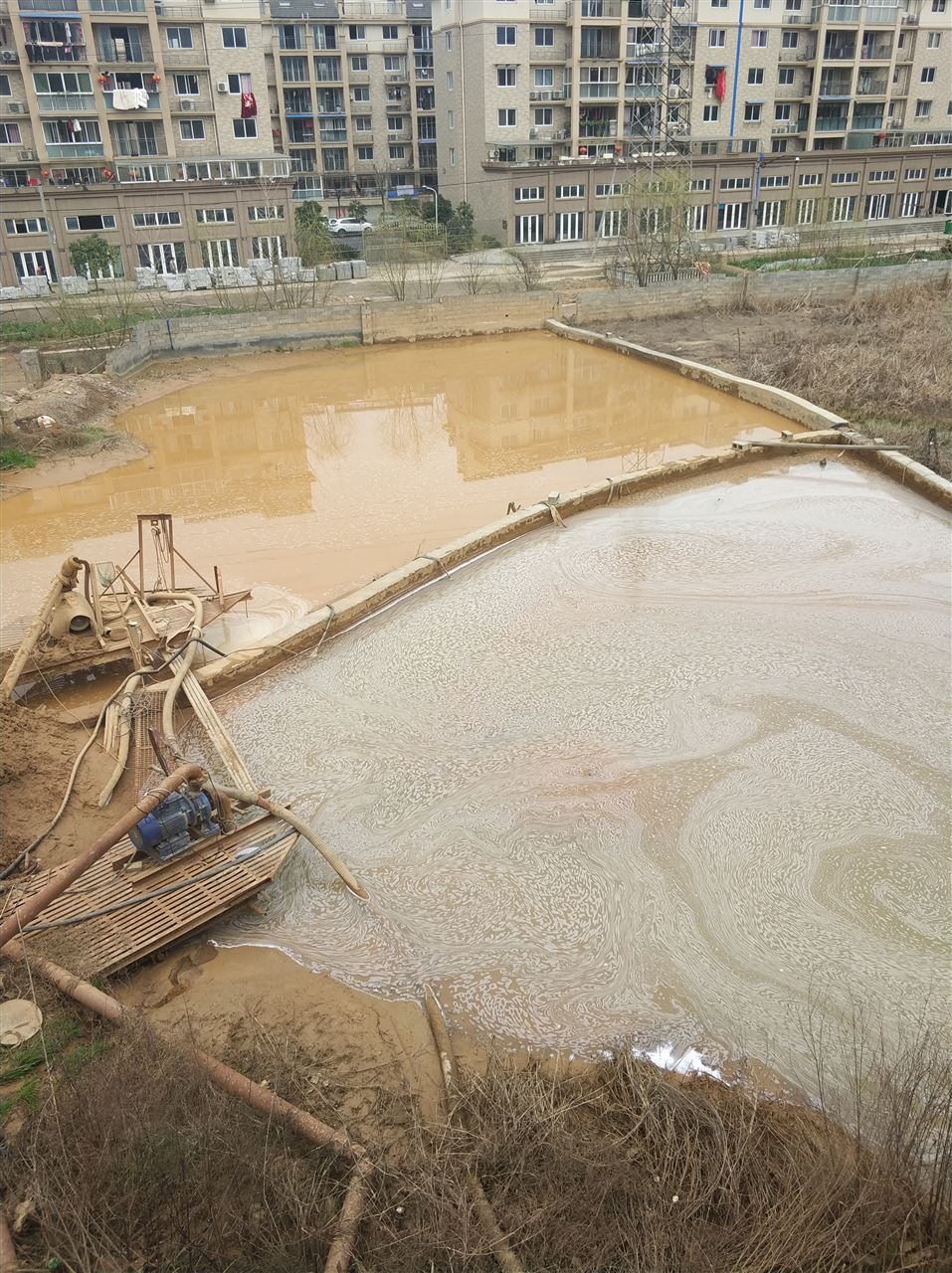桥头镇沉淀池淤泥清理-厂区废水池淤泥清淤