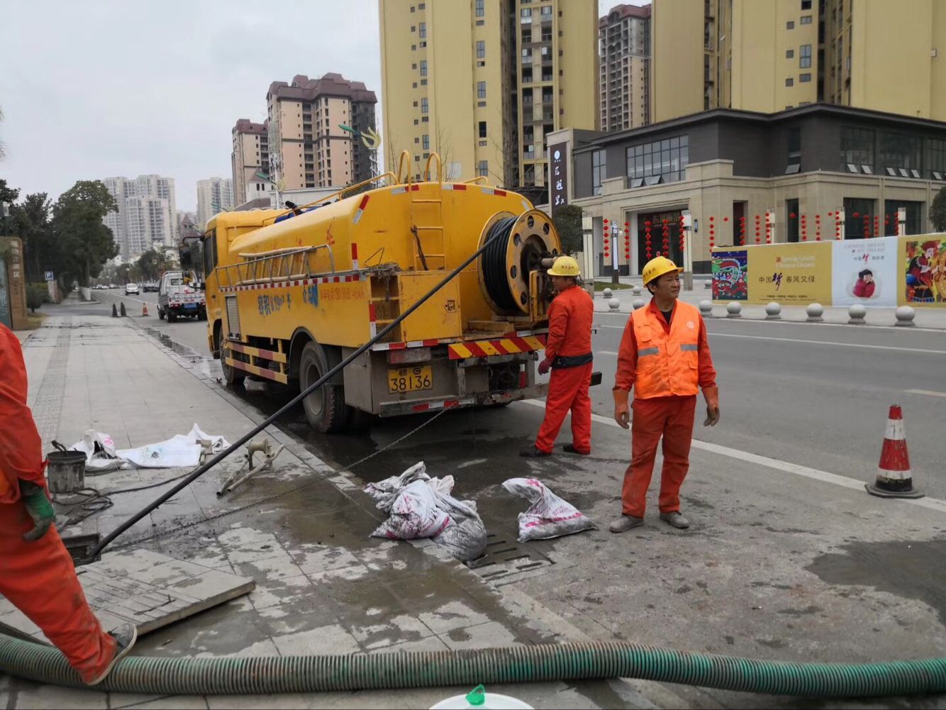 桥头镇排污管道清淤-管道清洗