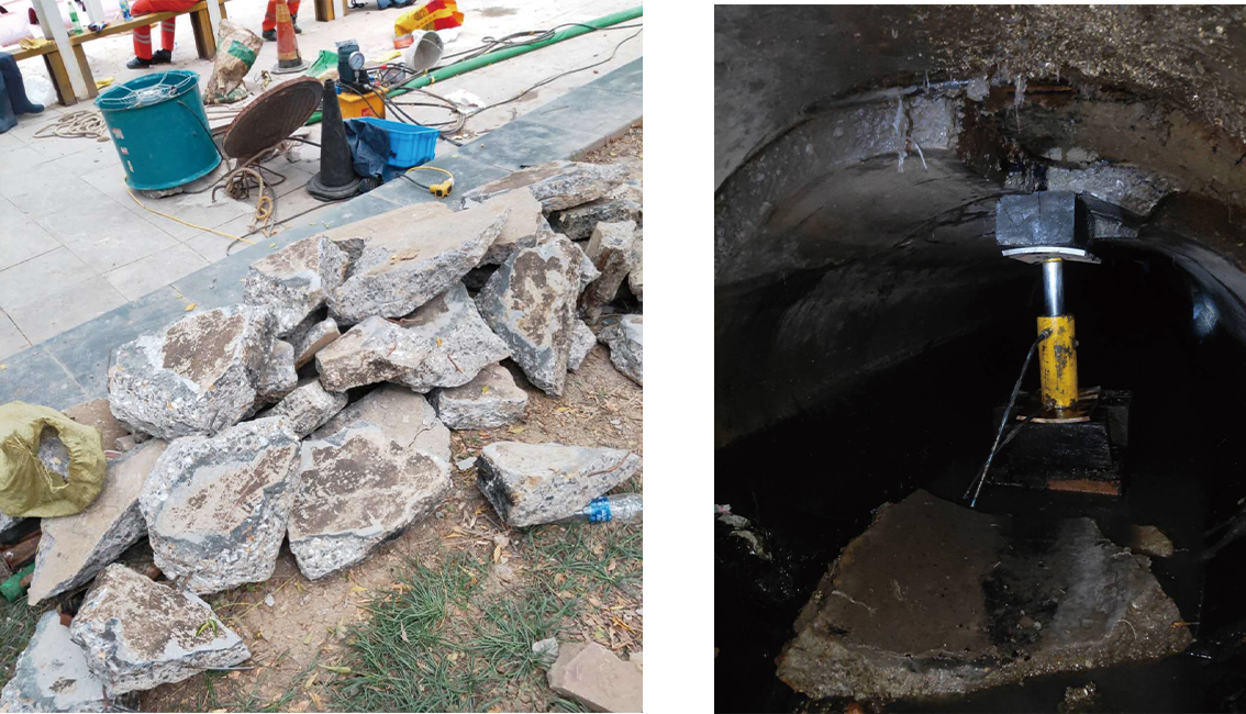 桥头镇管道预处理